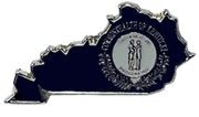 Kentucky Map Lapel Pin - Updated Version