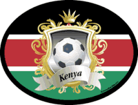 Kenya Soccer Flag It Oval Decal
