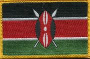 Kenya Flag Patch - Rectangle