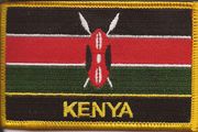 Kenya Flag Patch with Name