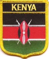 Kenya Flag Shield Patch