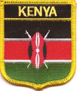 Kenya Flag Shield Patch