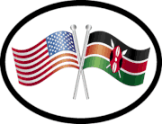 Kenya Friendship Flag-It Oval decal