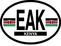 Kenya Flag It Oval Decal