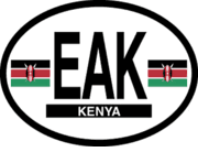 Kenya Flag It Oval Decal