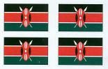 Kenyan Flag Stickers 