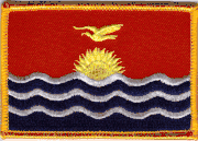 Kiribati Flag Patch - Rectangle