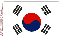 Korea, South Flag Decal Stickers - Large