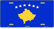 Kosovo Flag License Plate