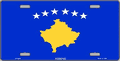 Kosovo Flag License Plate