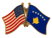 Kosovo Lapel Pin - Double