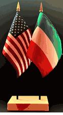 Kuwait and US Flag Desk Set