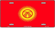 Kyrgyzstan Flag License Plate