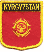 Kyrgyzstan Flag Shield Patch