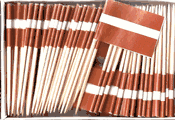 Latvia Flag Toothpicks