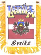 Latvia Mini Window Banner