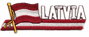 Latvia Descriptive Flag Patch