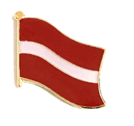 Latvia Flag Lapel Pin - Single