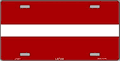 Latvia Flag License Plate