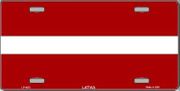 Latvia Flag License Plate