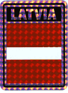 Latvia Vinyl Reflective Decal