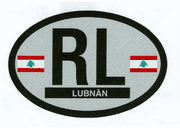 Lebanon Flag It Oval Decal