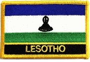 Lesotho Flag Patch with Name