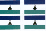 Lesotho Flag Stickers
