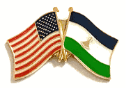 Lesotho Lapel Pin - Double