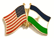 Lesotho Lapel Pin - Double