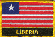 Liberia Flag Patch with Name