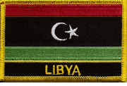 Libya Flag Patch with Name 