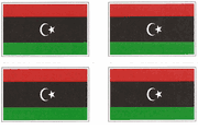 Libya Flag Stickers - Sheet of 50
