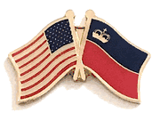 Liechtenstein Flag Lapel Pin - Double