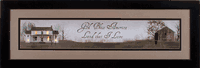 God Bless America - Lighted Matted Framed