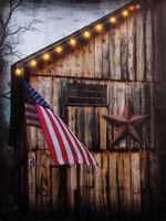 Lighted Small Americana With Timer