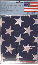 Lightweight Polyester American Flag 2.5"x4'
