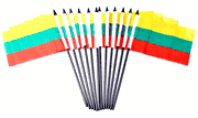 Lithuania 4"x6" Polyester - 12 Per Pack