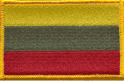 Lithuania Flag Patch - Rectangle