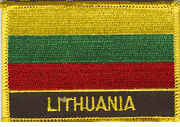 Lithuania Flag Patch with Name
