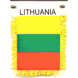 Mini Fanion Drapeau Lettonie – Banderole Rétroviseur Auto – Guirlande Décoration Voiture Pays Balte
