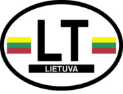 Lithuania Flag It Oval Decal