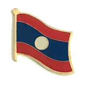 Laos Flag Lapel Pin - Single