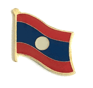 Laos Flag Lapel Pin - Single