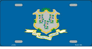 Connecticut Flag License Plate