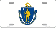 Massachusetts Flag License Plate