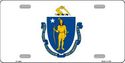 Massachusetts Flag License Plate