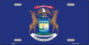Michigan Flag License Plate
