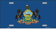 Pennsylvania Flag License Plate