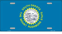 South Dakota Flag License Plate
